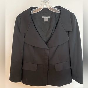 Ann Taylor black peplum blazer.